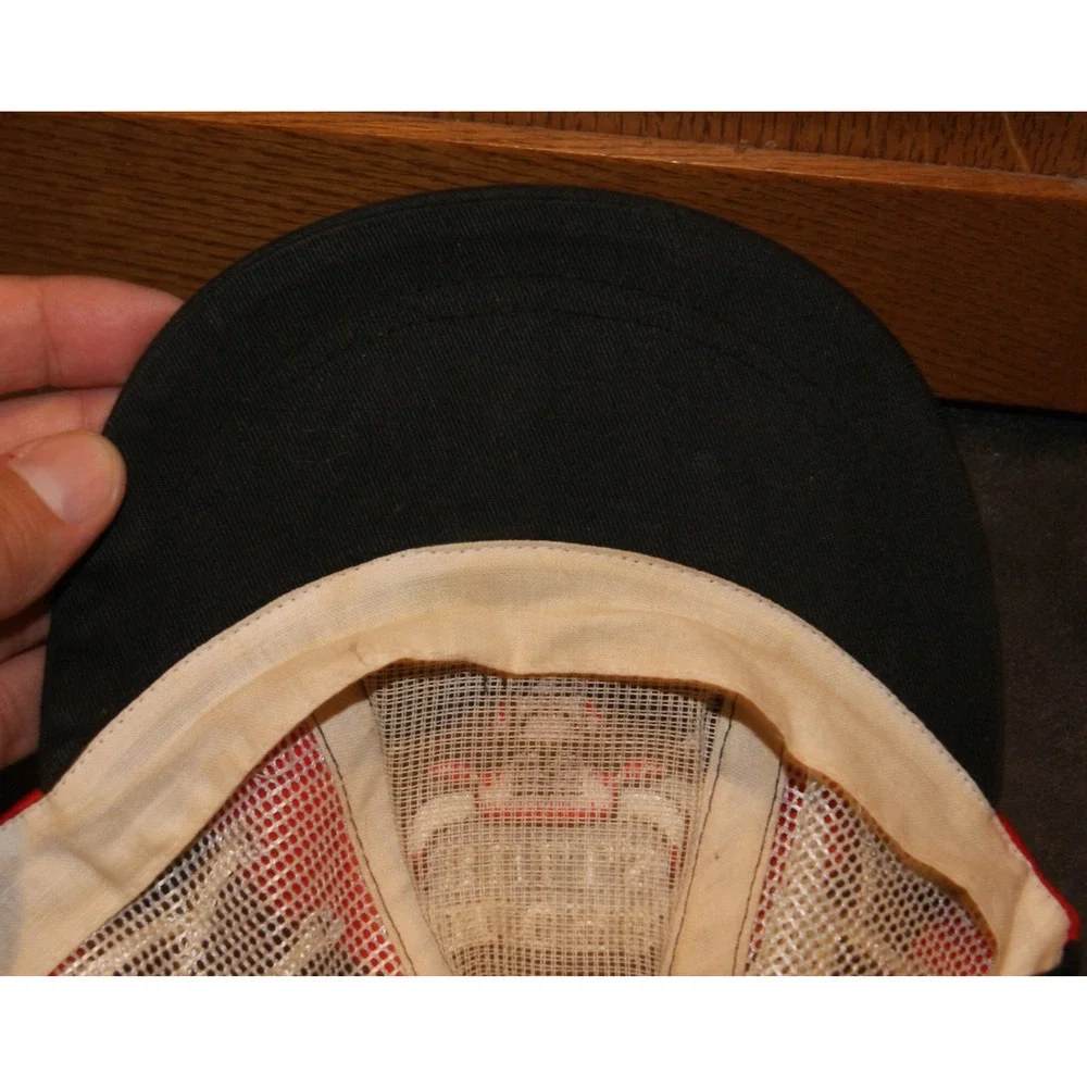 RARE Chicago Bulls Youth 3-7 yrs Stretch Fit Hat Cap Strings, Mesh Vintage 90s